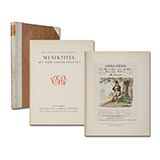 WESTEN, W. v. z.: Musiktitel aus vier Jahrhunderten. Leipzig, [1921]. Folio. 116 S. Originalhalbpergament. 