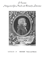 Musikantiquariat - Katalog: Mozart: Noten und Bücher