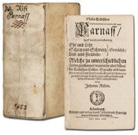 Seltene Erstausgabe: Johann Rists Parnass in Wedel