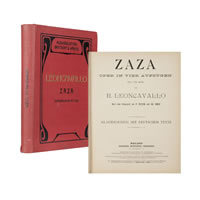 LEONCAVALLO, R.: Zaza. Oper in 4 Aufzügen