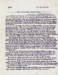 Eigenhändiger Brief mit Unterschrift von Max Reinhardt