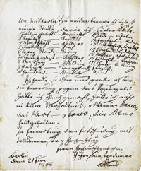 Autographen - Brief von Wilhem Iffland