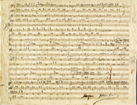 Jacques Offenbach - Eigenhändiges Musikmanuskript