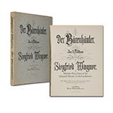 WAGNER, Siegfried: Der Bärenhäuter. In 3 Akten. [Op. 1]. Vollständiger Klavier-Auszug mit Text von E. Reuss und J. Kniese. Leipzig Max Brockhaus (Verlagsnr. M. B. 354) [ca. 1929] Quart. Titel, 325 S., 1 S. Verlagsanzeigen. Originalumschlag. 
