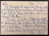 EINEM, Gottfried von [1918-1996]: Eigenhändige Postkarte mit Unterschrift. Wien, 3.5.[19]68. 1 Seite.   