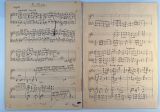 ANONYM: Die Todesgruft. Fragmentarischer Klaviersatz. Musikmanuskript. Um 1900.. Quart. 6 Seiten (2 Notenköpfe fehlen). 