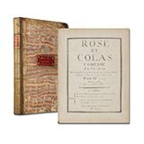 MONSIGNY, P. A.: Rose et Colas. Comedie en un actes. [Partitur]. Paris C. Herissant (ohne PlattenNr.) [1764] Quart. 154 S. Halbleder der Zeit, Rücken erneuert. 
