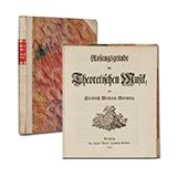 MARPURG, F. W.: Anfangsgründe der Theoretischen Musik. Leipzig J. G. I. Breitkopf 1757 Quart. 4 Bl., 176 S. Makelloses Exemplar. Halbpergamentband der Zeit. 
