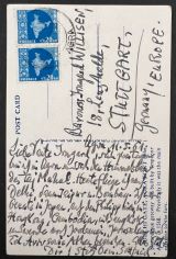 EINEM, Gottfried von [1918-1996]: Eigenhändige Ansichtskarte mit Foto vom Delhi Gate mit Datum und Unterschrift. Agra, 11.5.[19]61. 1 Seite. Frankiert. 