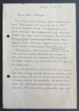 LITT, Theodor [1808-1962]: Eigenhändiger Brief mit Datum und Unterschrift Bonn, 13. 9. [19]60.. Oktav. 21,2 x 14,8 cm. 2 Seiten. Gelocht. 