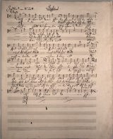 MENDELSSOHN BARTHOLDY, Felix [1809-1847]: Autograph music manuscript 