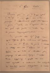 VERDI, Giuseppe [1813-1901]: Autograph letter with signature. Enclosed: 2 autograph letters from Sofia Loewe and Fred. Loewe about Verdi's Attila. [Paris], 6. Januar 1848. Octavo. 2 pp. Double sheet 25.5 x 19 cm. Enclosed: 4 pp., double sheet 27,5 x 21 cm and 3 pp., double sheet 26,5 x 20,5 cm. 