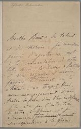 LISZT, Franz [1811-1886]: Autograph letter in french with signature 