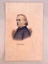 MÖRIKE, Eduard. - Portrait, Porträt, Brustbild nach links. Stahlstich v. Froer. [1892] 21,8 x 14 cm. 