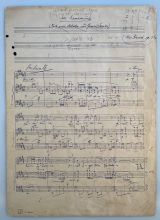 BROD, Max [1884-1968]: Autographmusic manuscript 